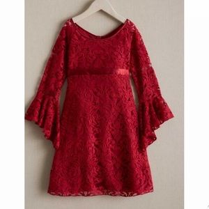 🎄Girls Embroidered Empire Waist Dress